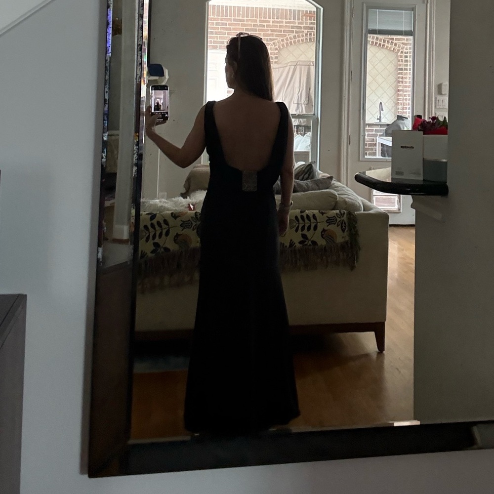 Backless Evening Dress.